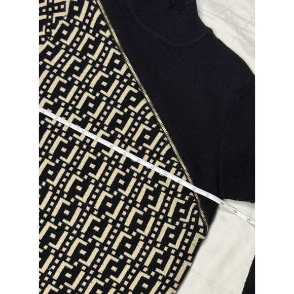 Women’s Beige Knit Sweater Pullover Long Sleeve Zipper Casual Fall Winter Small - Picture 6 of 10